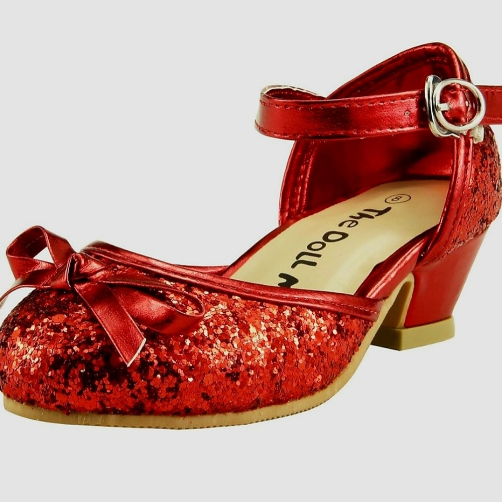 The Doll Maker Girl's Toddler Glitter Pumps